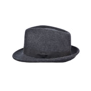 Mix Charcoal Wool Crushable Trilby Hat | Versatile Travel-Ready Style