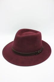 Italian Fedora %100 Wool Waterproof & Crushable