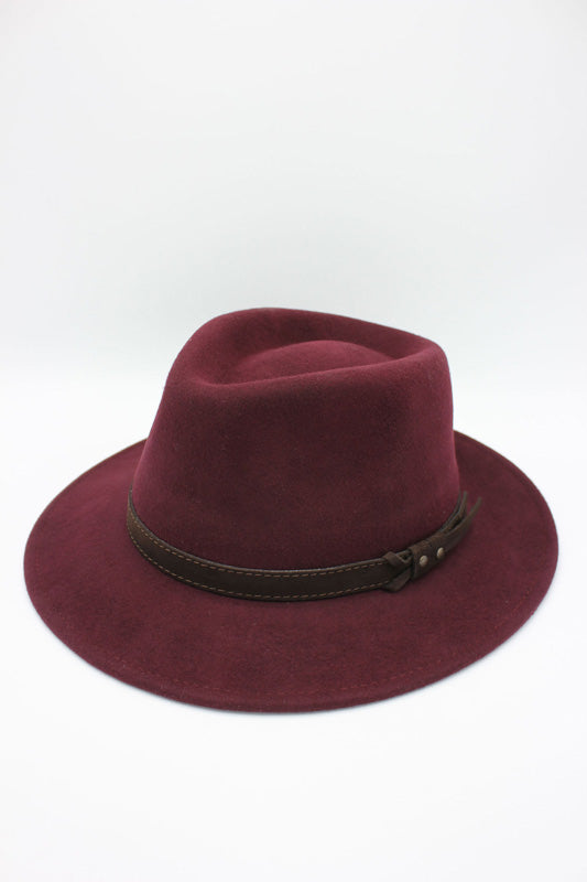Italian Fedora %100 Wool Waterproof & Crushable