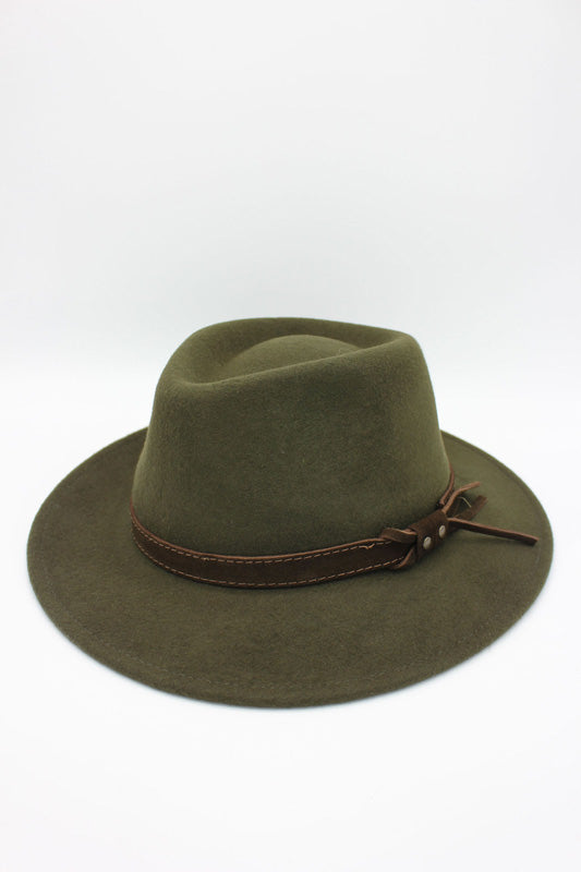 Italian Fedora %100 Wool Waterproof & Crushable