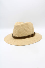 Unisex Natural Straw Hat with Raffia Belt – Made in Italy | Summer 2025 Collection