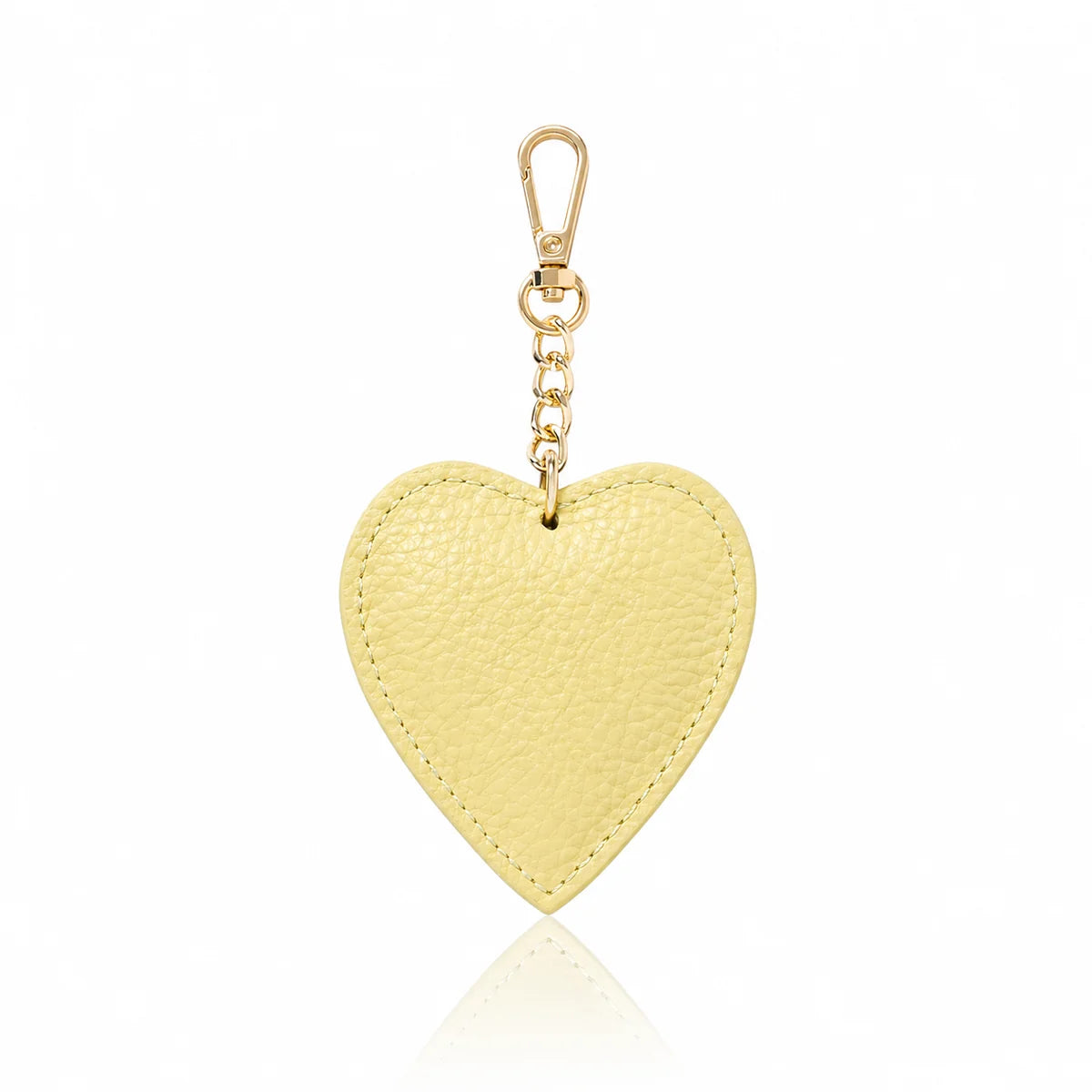 Italian Handmade Genuine Leather Heart Keyring Bag Charm