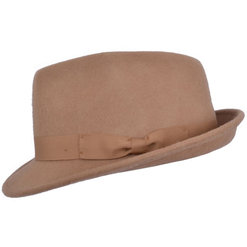 Camel Wool Crushable Trilby Hat | Packable & Timeless Style