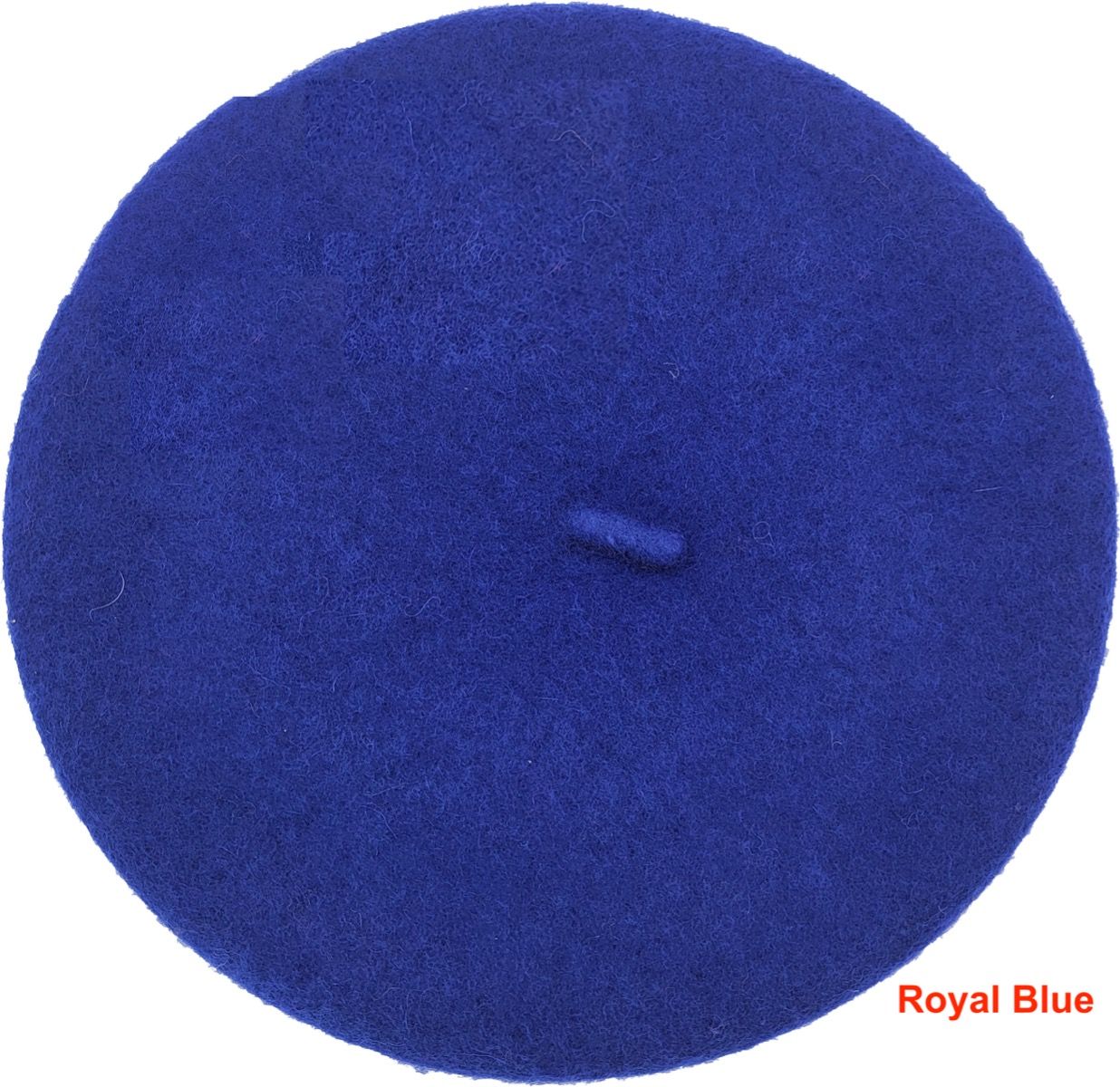 Classic French Wool Beret – Royal Blue