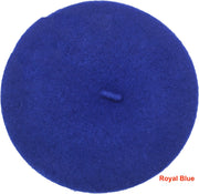 Classic French Wool Beret – Royal Blue