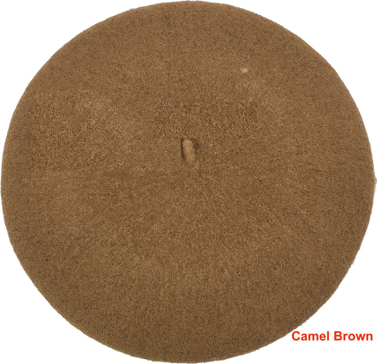 Classic French Wool Beret – Camel Brown