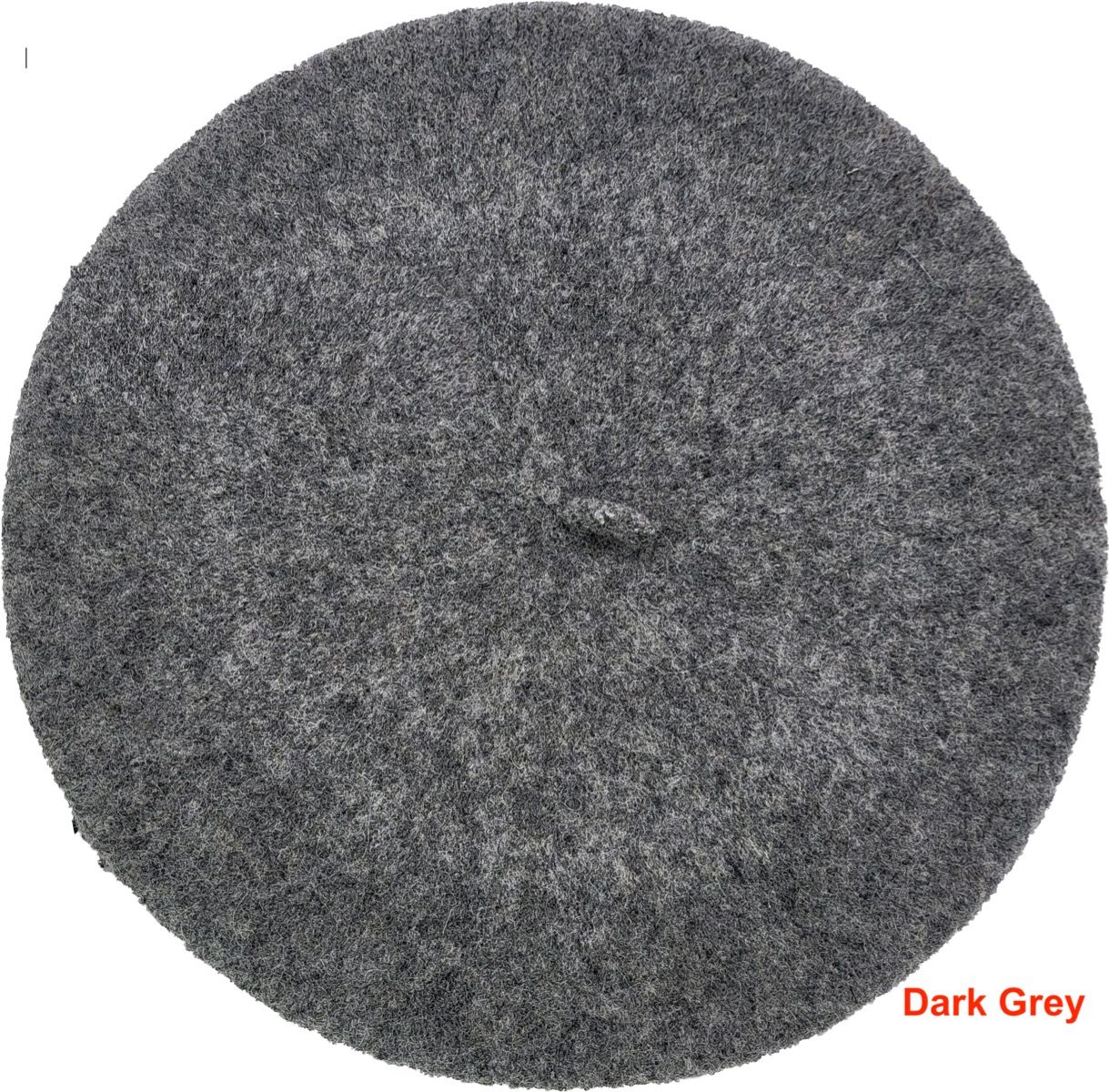 Classic French Wool Beret – Dark Grey