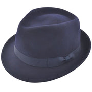 Navy Wool Crushable Trilby Hat | Timeless Elegance & Travel-Ready