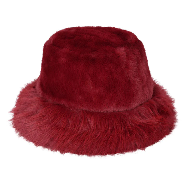 Plush Faux Fur Bucket Hat – Soft, Warm & Stylish Winter Hat