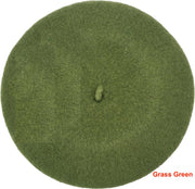 Classic French Wool Beret – Grass Green