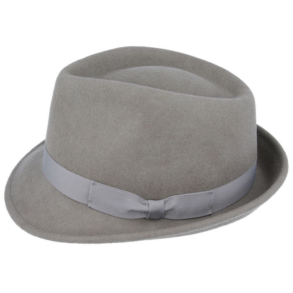 Grey Wool Crushable Trilby Hat | Effortless Sophistication & Travel-Friendly